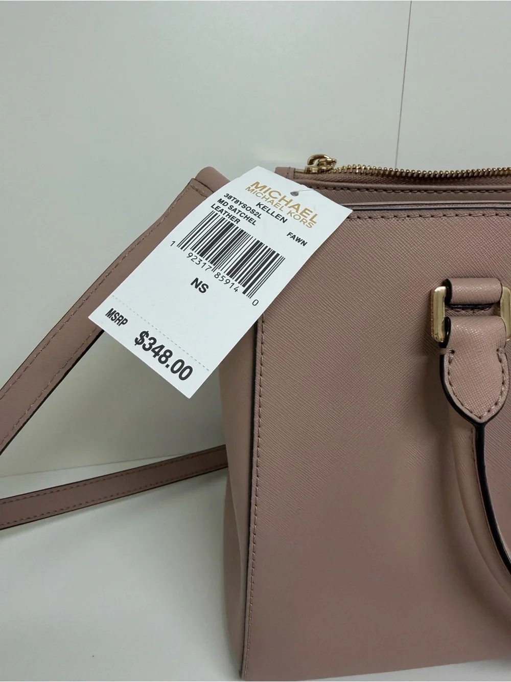 Michael Kors Pink Saffiano Convertible Satchel